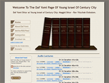 Tablet Screenshot of dafyomiyicc.org